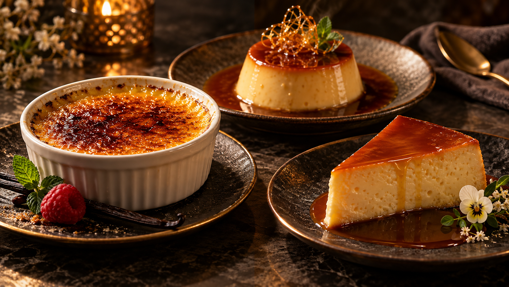 Colección de postres de natilla de Chef Jhasmil